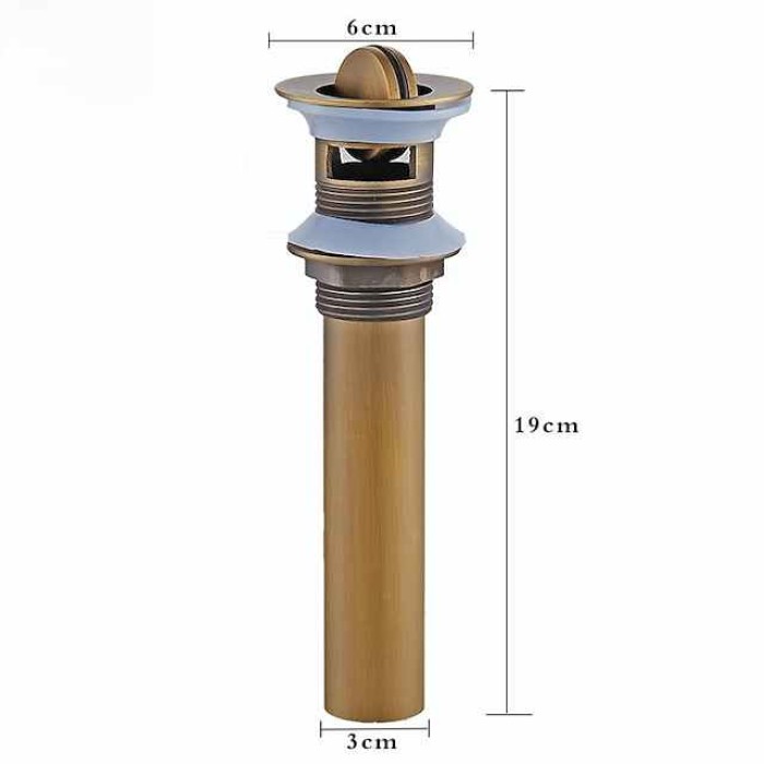 Electroplated  Pop-up Water Drain With Overflow Superior Quality Faucet Accessory Antique Brass Golden and Black Finished