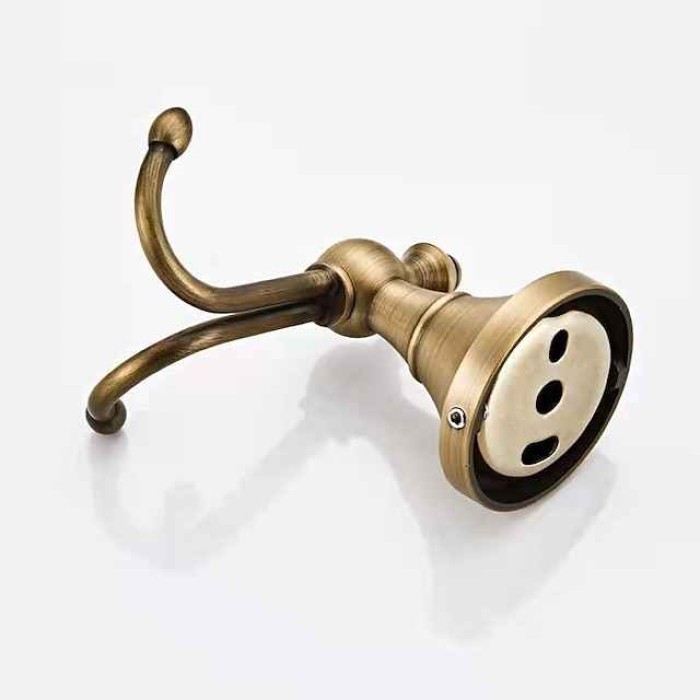 Wall Hook for Coats,Antique Brass Wall Mounted Robe Hook 1pc