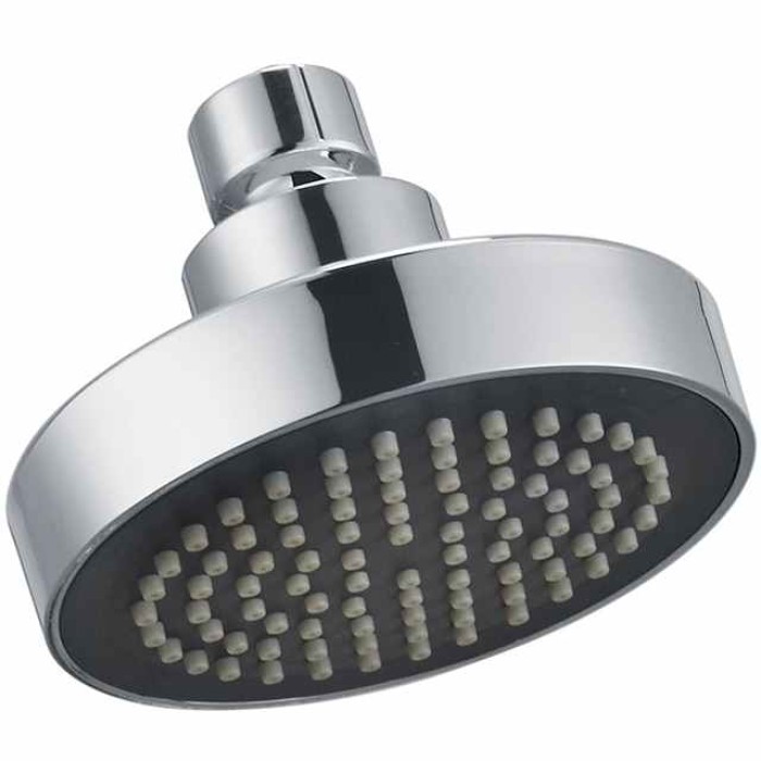 Round Chrome Plated Shower Top Spray，A Grade ABS Silvery Rainfall Soft Spray Function Rain Shower