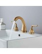 Widespread Bathroom Sink Mixer Faucet, 3 Hole 2 Handle Deck Mounted Basin Taps with Hot and Cold Hose, Vessel Water Tap