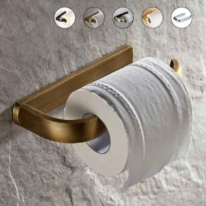 Antique Brass Toilet Roll Paper Holders,Towel Ring Hangers Bath Collection Set Wall Modern Mount