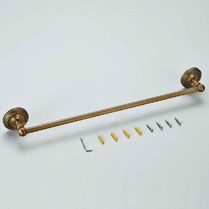 Towel Bar Antique Brass Single Bathroom Rod New Design Wall Mounted 60*7.5CM 1 pc