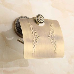 Toilet Paper Holders Antique Brass Carved Toilet Paper Holder for Bathroom 1pc