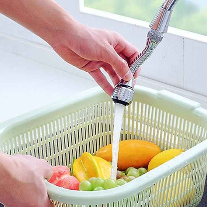 360 Degree Rotatable Water Saving Faucet Tap Aerator ABS Faucet Nozzle Filter Water Faucet Bubbler Aerator