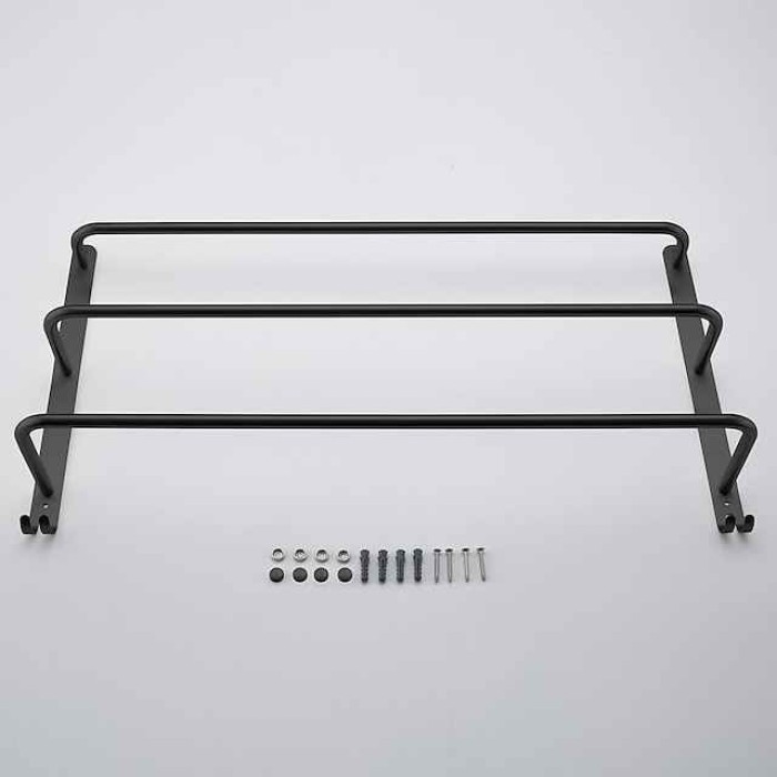 Wall Mounted Towel Rack,Stainless Steel 3-TierTowel Bar Storage Shelf for Bathroom 60cm Towel Holder Towel Rail Towel Hanger