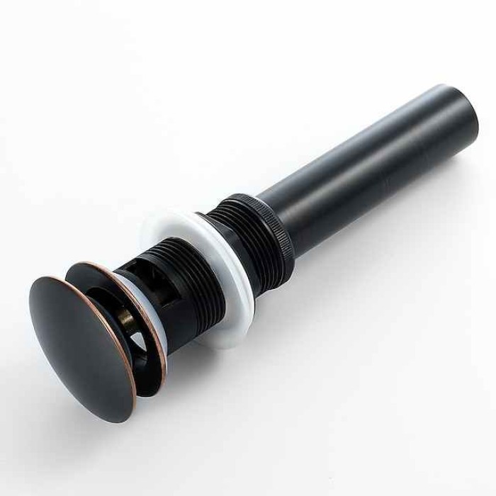 Faucet accessory - Superior Quality - Contemporary Brass Pop-up Water Drain With Overflow - Finish - Oil Rubbed Bronze