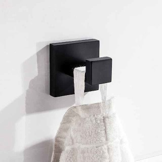 Wall Hooks,SUS304 Wall Mounted Robe Hooks,Stainless Steel Bathroom Coat Hooks for Bathroom,Kitchen,Bedoom(Black/Chrome/Brushed Nickel)