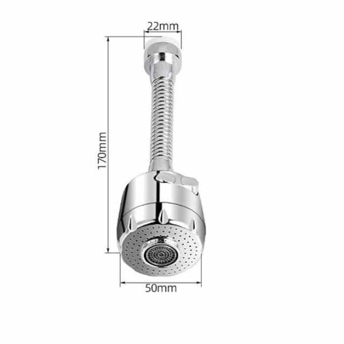 360 Degree Aerator Water Bubbler Swivel Head Saving Tap Kitchen Faucet Aerator Connector Diffuser Nozzle Filter Mesh Adapter