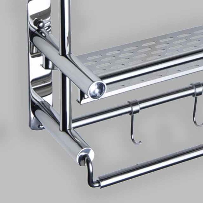 Wall Mounted Towel Rack Bathroom Storage Shelf 3 Tier Shower Room Storage Shelf Stainless Steel Rack Bathroom Storage Rack