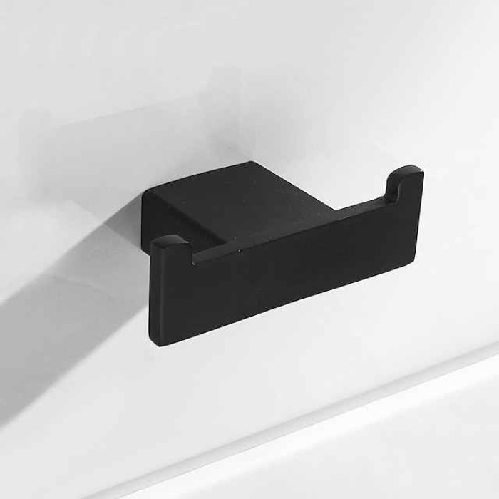 Multifunction Robe Hook Premium Design Contemporary  Stainless Steel and Metal Hook for Bathroom Wall Mounted 1pc