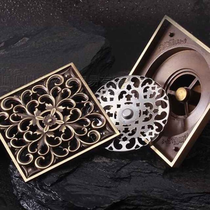 Drain Premium Design / Cool Contemporary Brass 1pc Floor Mounted