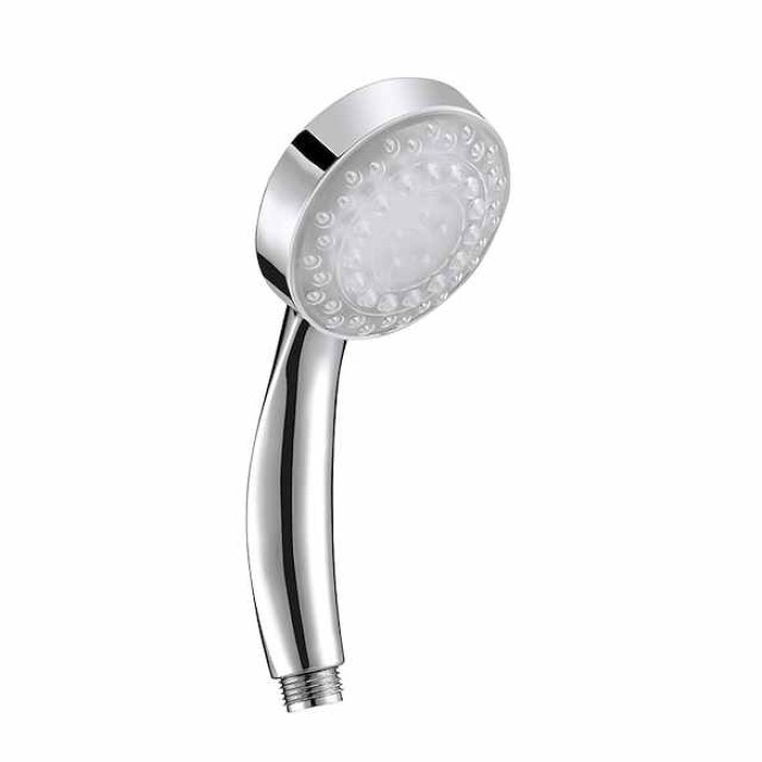 LED Shower Head Color Changing 2 Water Mode 7 Color Glow Light Automatically Changing Handheld Showerhead