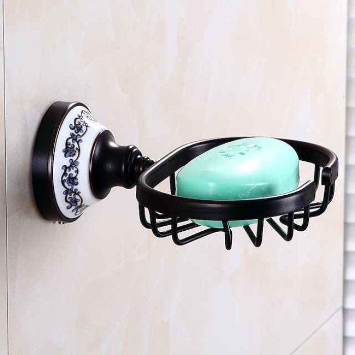 Soap Dishes & Holders Creative / Multifunction Antique / Traditional Brass / Ceramic Bathroom Wall Mounted