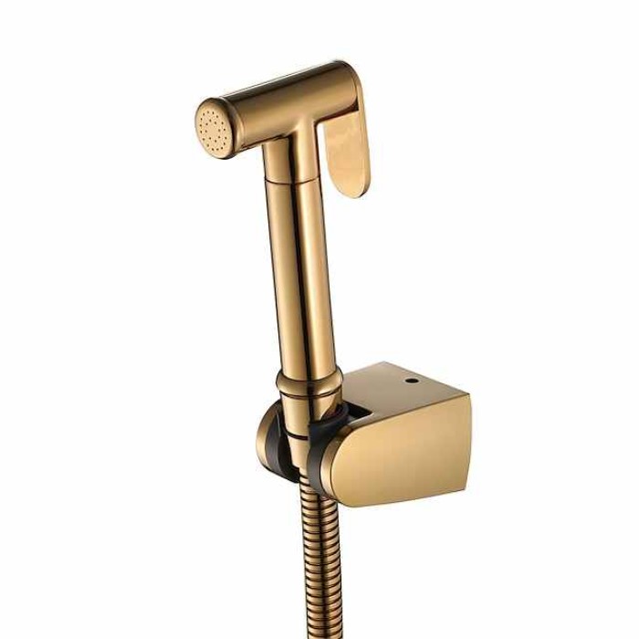 Ti-PVD Gold Handheld Bidet Sprayer with ABS Base and 1.5m Hose