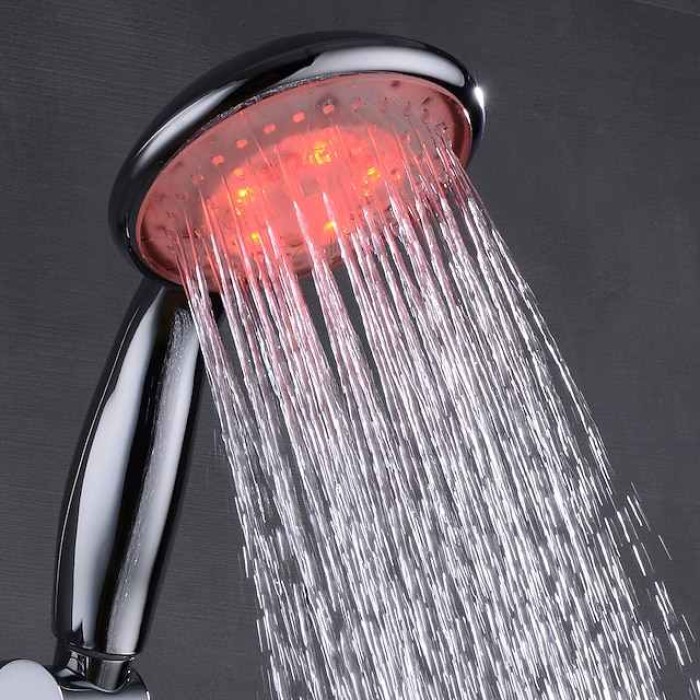 Contemporary Hand Shower / Rain Shower Chrome Feature - Creative / LED / Shower, Shower Head