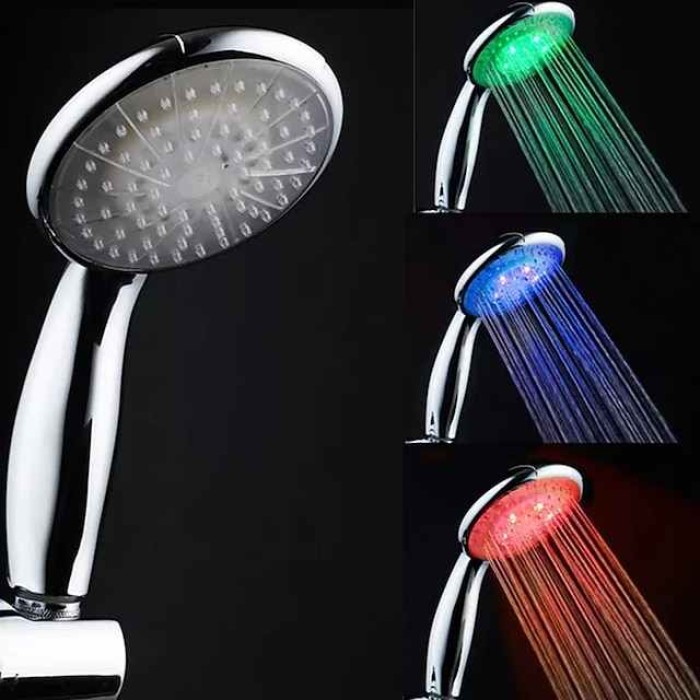 Contemporary Hand Shower / Rain Shower Chrome Feature - Creative / LED / Shower, Shower Head