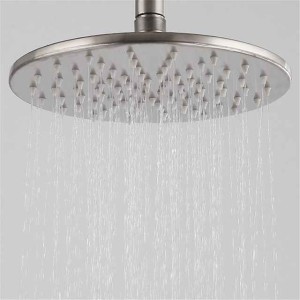 304 Stainless Steel Wire Drawing Pressurized Top Spray Bathroom Shower