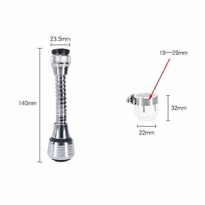 Kitchen Gadgets Faucet Aerator 2 Modes 360 Degree Adjustable Water Filter Diffuser Water Saving Nozzle Faucet Connector Shower