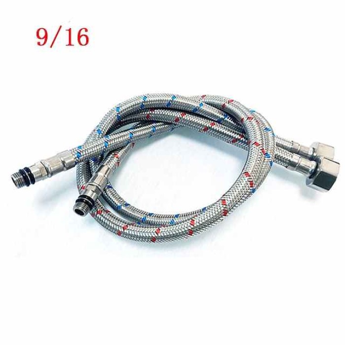 Faucet accessory - Superior Quality Water Inlet Hoses for United States/Canada and Other Countries Stainless Steel