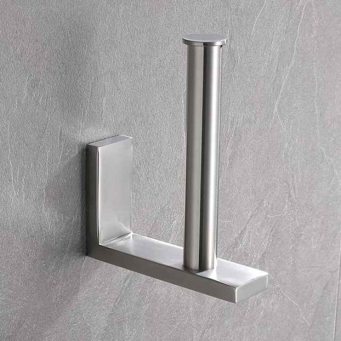 Toilet Paper Holder Bathroom Tissue Holder 304 Stainless Steel Self Adhesive Wall Mounted 1pc