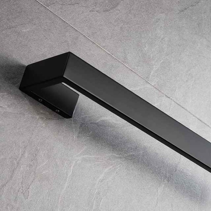 Bathroom Towel Bar 304 Stainless Steel Single Bar Matte Black, Mirror Polished, Brushed Wall Mounted Bathroom & Kitchen