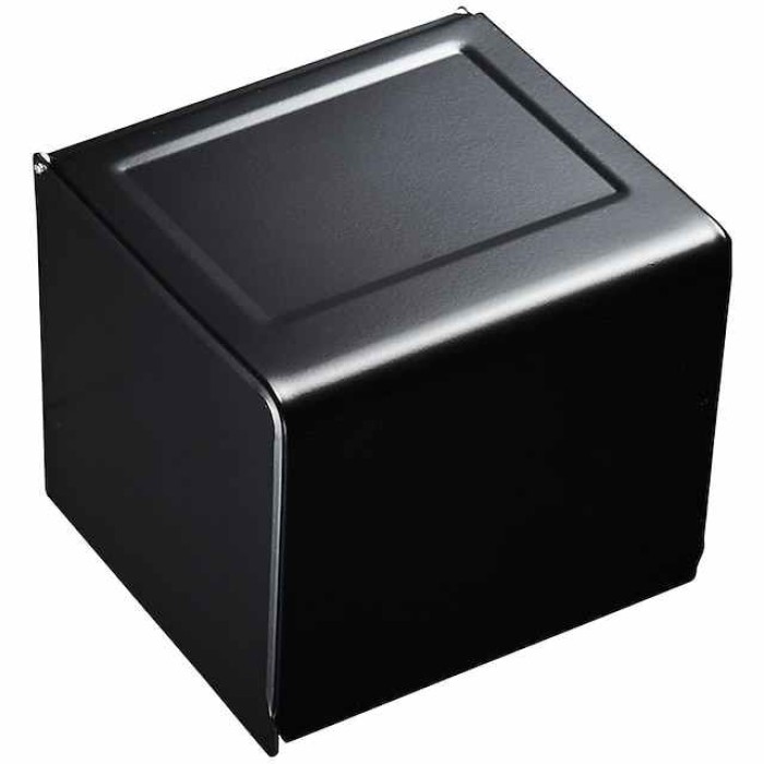 Black Toilet Paper Holder Space Aluminum Waterproof Tissue Box Punched Shelf Wall Mount Tissue Holder New Design