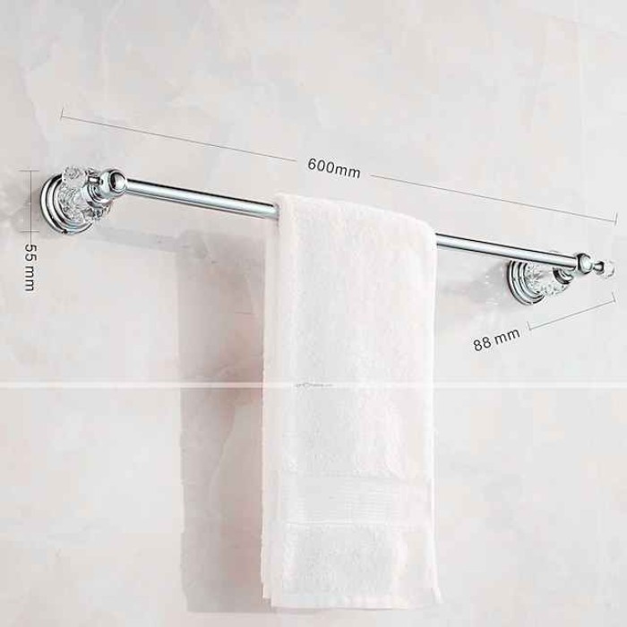 Wall Mounted Silver Bathroom Hardware Towel Bar, Robe Hook, Towel Holder, Toilet Paper Holder, 304Stainless Steel - for Home and Hotel bathroom