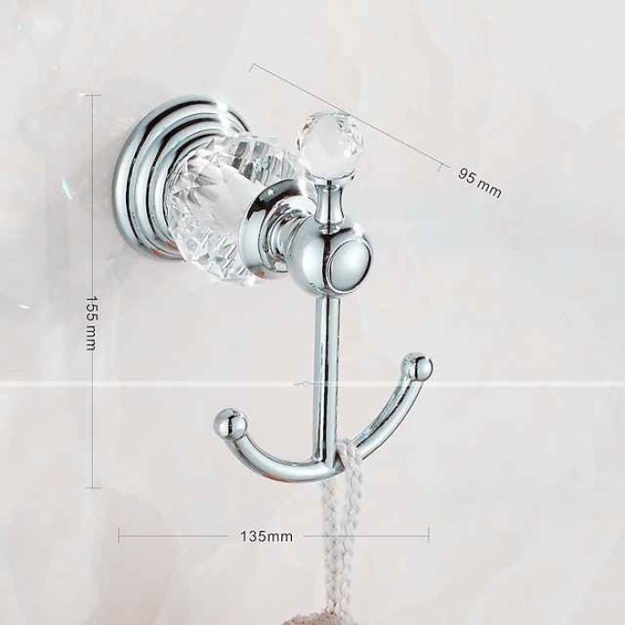 Wall Mounted Silver Bathroom Hardware Towel Bar, Robe Hook, Towel Holder, Toilet Paper Holder, 304Stainless Steel - for Home and Hotel bathroom