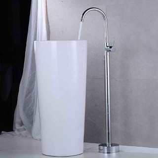 Bathtub Faucet Contemporary Roman Tub Ceramic Valve Bath Shower Mixer Taps