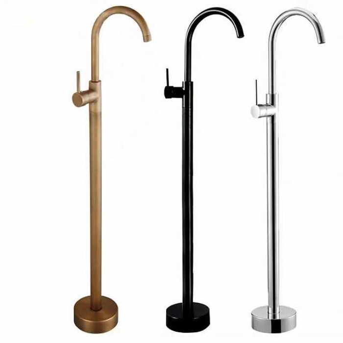 Bathtub Faucet Contemporary Roman Tub Ceramic Valve Bath Shower Mixer Taps