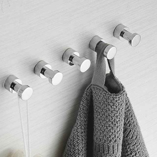 Bathroom Coat Hook Wall Mounted Bathroom Towel Hook Brass Coat Hook 3PCS/5PCS