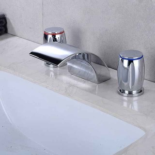 Bathtub Faucet - Contemporary Electroplated Roman Tub Ceramic Valve Bath Shower Mixer Taps