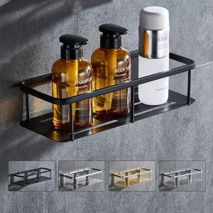 Rectangle Bathroom Shelf for Washing Supplies, Bath Fixture, Wall Mounted New Design Creative Contemporary Modern 304Stainless Steel, Matte Black, Brushed Nickel, Matte Gold, Chrome 1pc