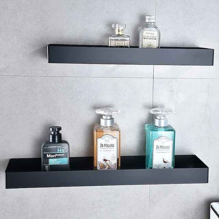 304 Stainless Steel Bathroom Shelf,Black New Design Creative Contemporary  Modern Bathroom Storage Rack