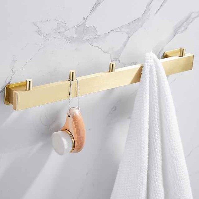 Robe Hook Creative Contemporary Modern Aluminum 1pc Bathroom Wall Mounted