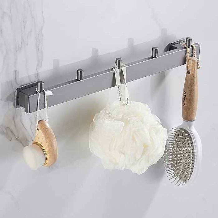 Robe Hook Creative Contemporary Modern Aluminum 1pc Bathroom Wall Mounted