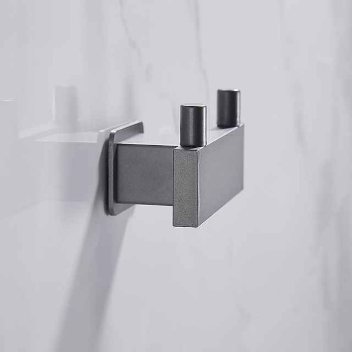 Robe Hook Creative Contemporary Modern Aluminum 1pc Bathroom Wall Mounted