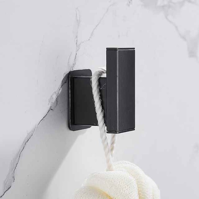 Robe Hook Creative Contemporary Modern Aluminum 1pc Bathroom Wall Mounted