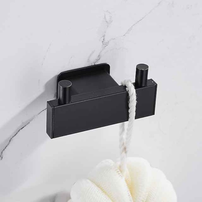 Robe Hook Creative Contemporary Modern Aluminum 1pc Bathroom Wall Mounted