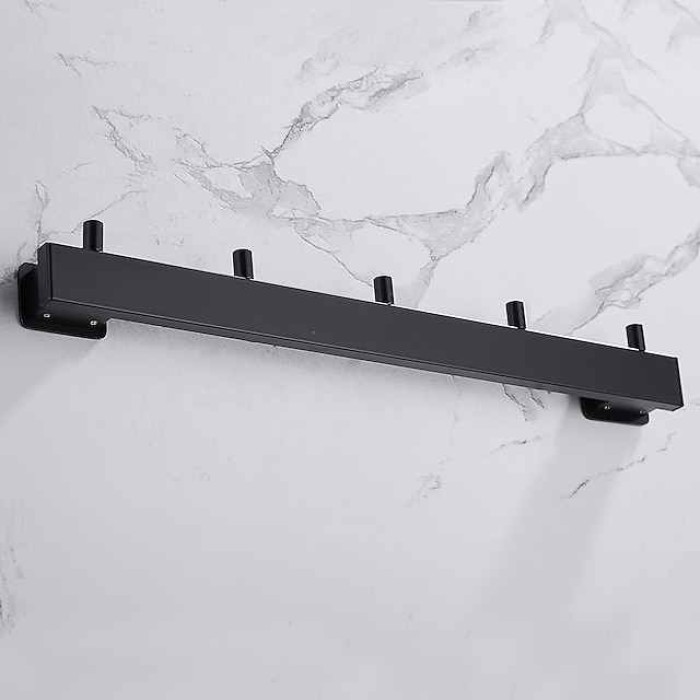 Robe Hook Creative Contemporary Modern Aluminum 1pc Bathroom Wall Mounted