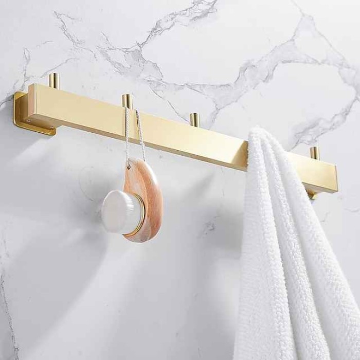 Robe Hook Creative Contemporary Modern Aluminum 1pc Bathroom Wall Mounted