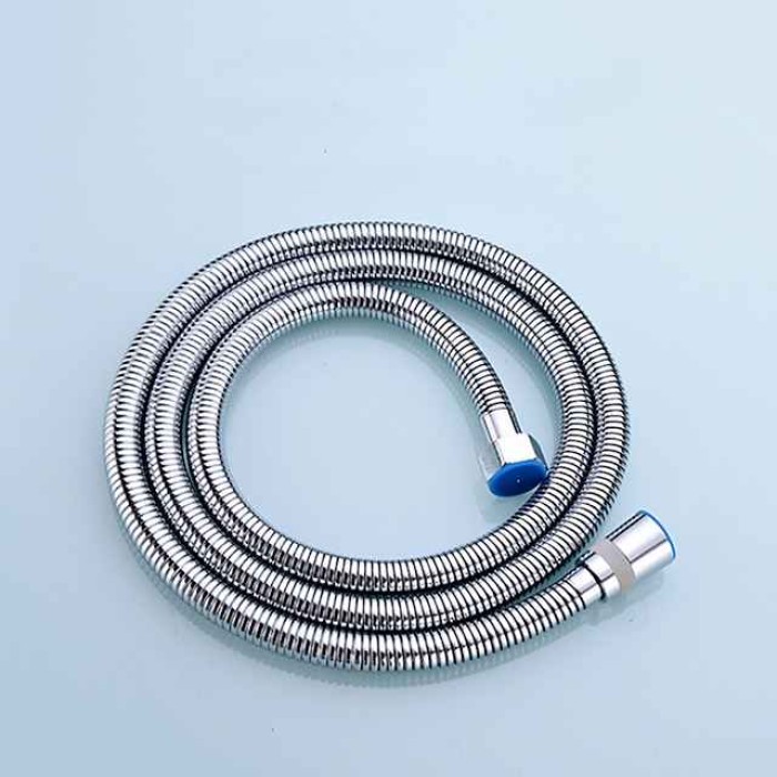 1.5m Shower Faucet Water Hose Chrome Finish - bath accessory