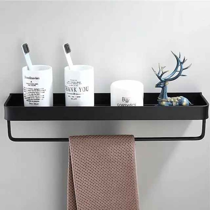 Bathroom Shelf Shower Wall Mount Shampoo Storage Holder No Drilling Kitchen Storage Bathroom Accessories Shelves Stand Holder