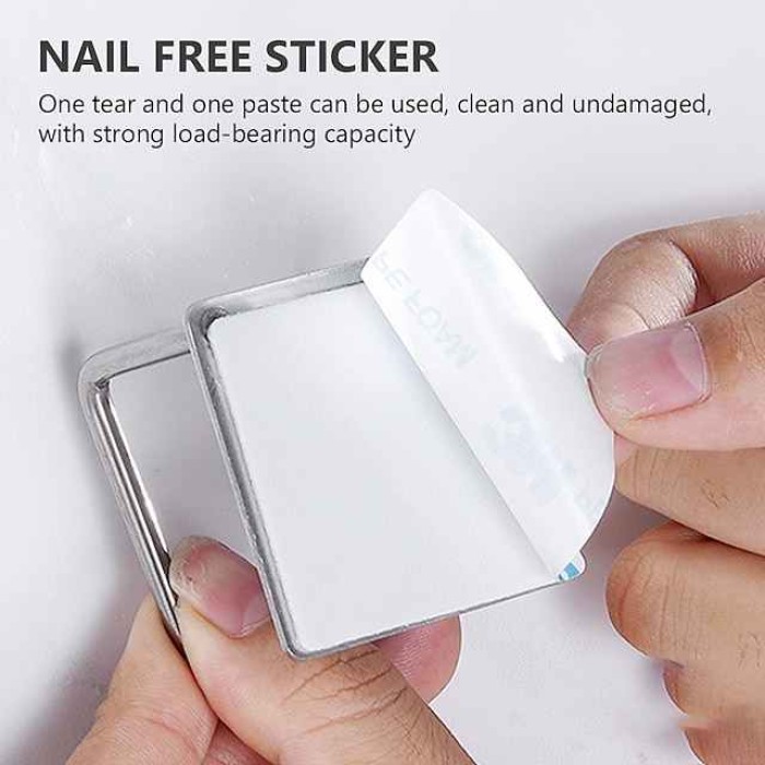 2 Pieces Bathroom Kitchen Sponges Holder Self Adhesive Sink Sponges Drain Drying Rack Stainless Steel Storage Holder Kitchen/Bathroom Sink Accessories