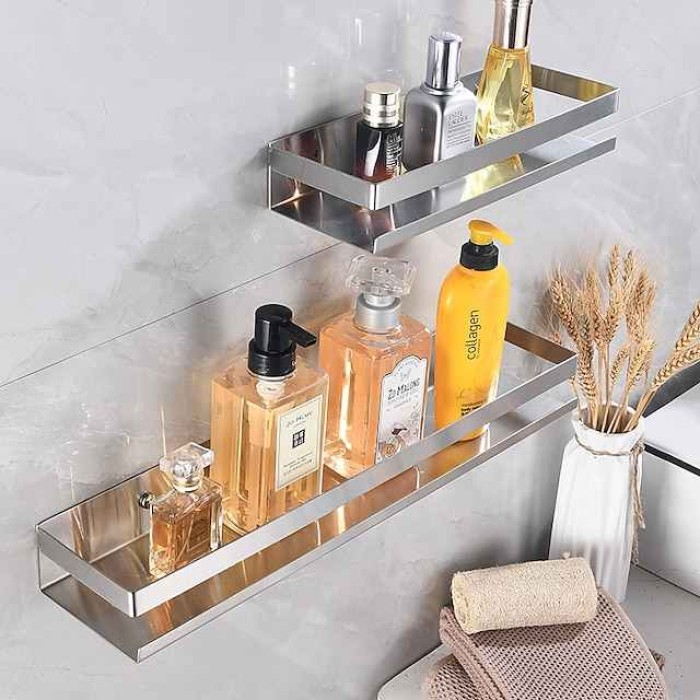 Bathroom Shelf Adorable Stainless Steel Bathroom, Hotel bath Wall Mounted