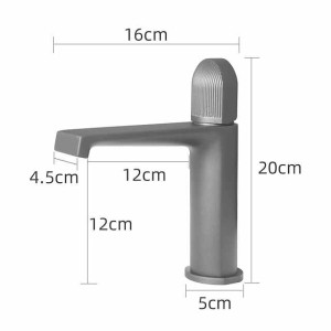 Bathroom Sink Faucet,Black Bathroom Faucet,Brass Single Handle One Hole Bath Taps(Black/Grey/Chrome/Golden)