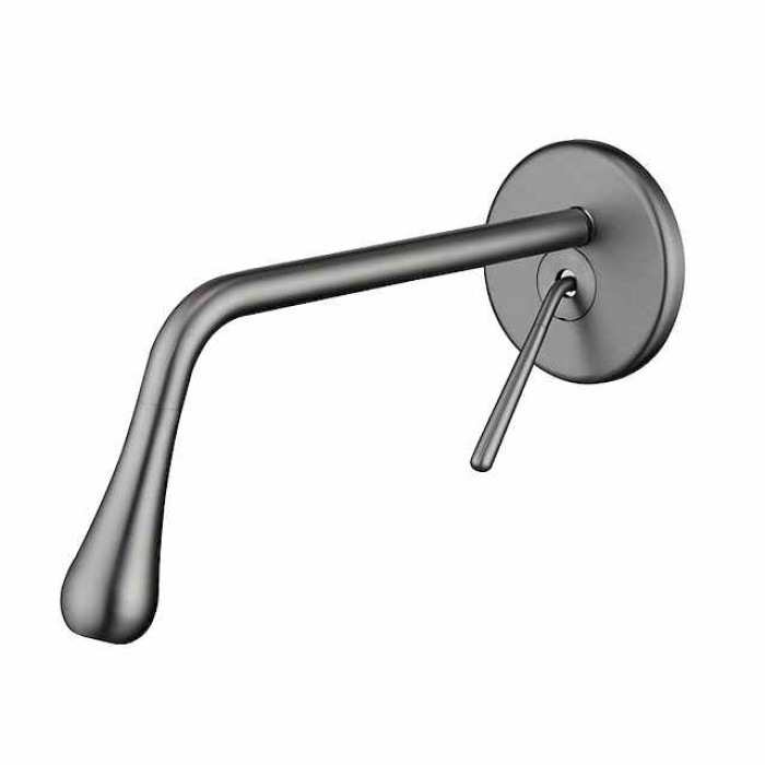 Bathroom Sink Faucet - Rotatable / Wall Mount Electroplated / Painted Finishes Mount Inside Single Handle One HoleBath Taps