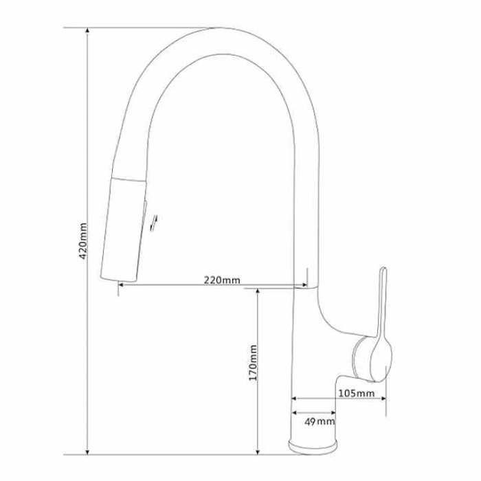 Kitchen faucet - Single Handle One Hole Electroplated / Painted Finishes Pull-out / Pull-down / Standard Spout / Tall / High Arc Centerset Modern Contemporary Kitchen Taps