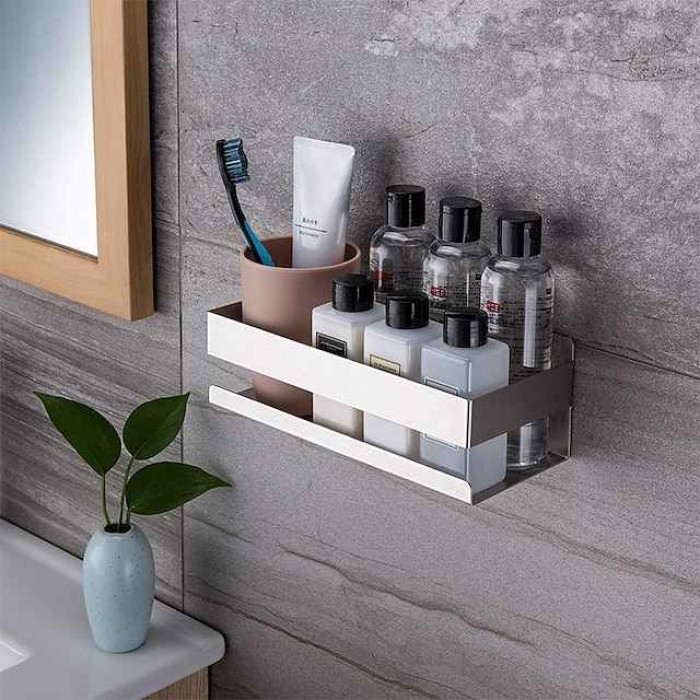 Bathroom Non Perforated Storage Rack Kitchen Storage Rack Bathroom Toilet Washstand Supplies Wall Mounted Shower Rack