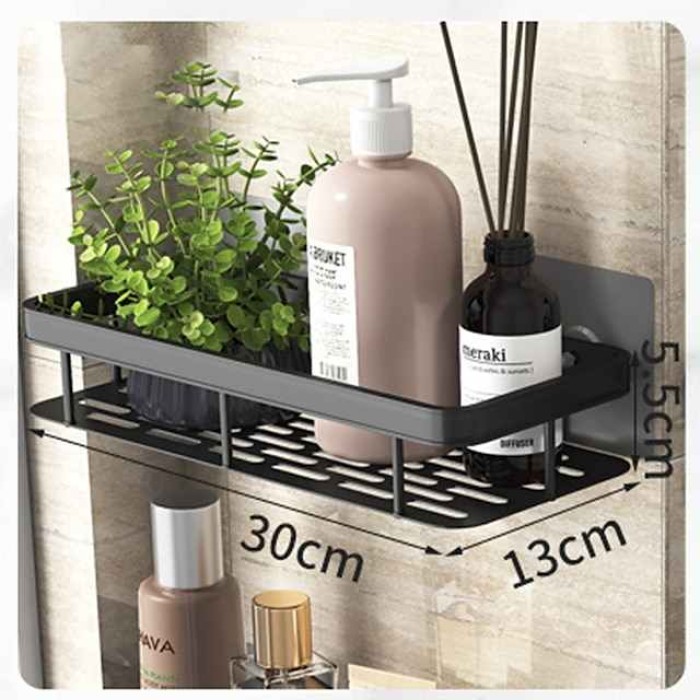 Bathroom Triangle Basket Suction Cup Wall Type Space Aluminum Shower Room Triangle Non Perforated Toilet Corner Shelf